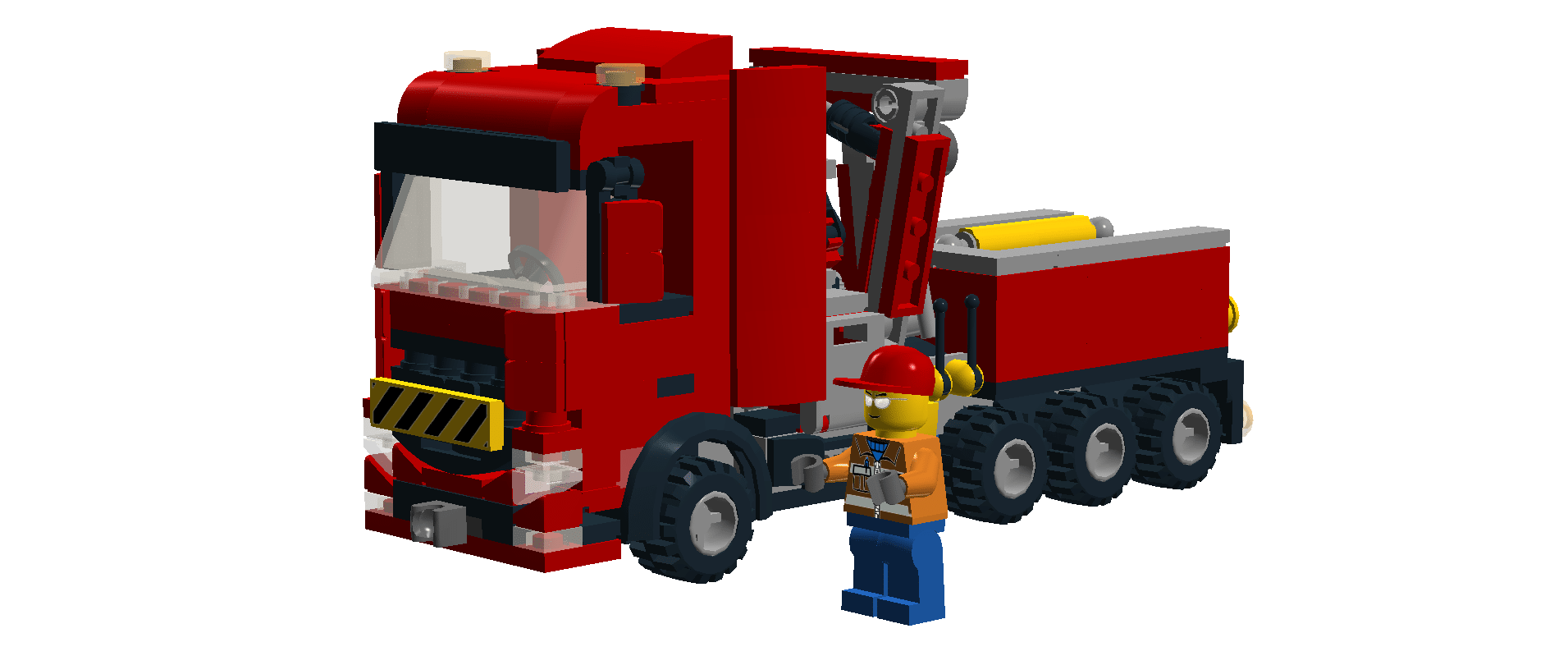 Lego Instructions Motrice 4 Assi Con Gru Livrea Mercedes Truck